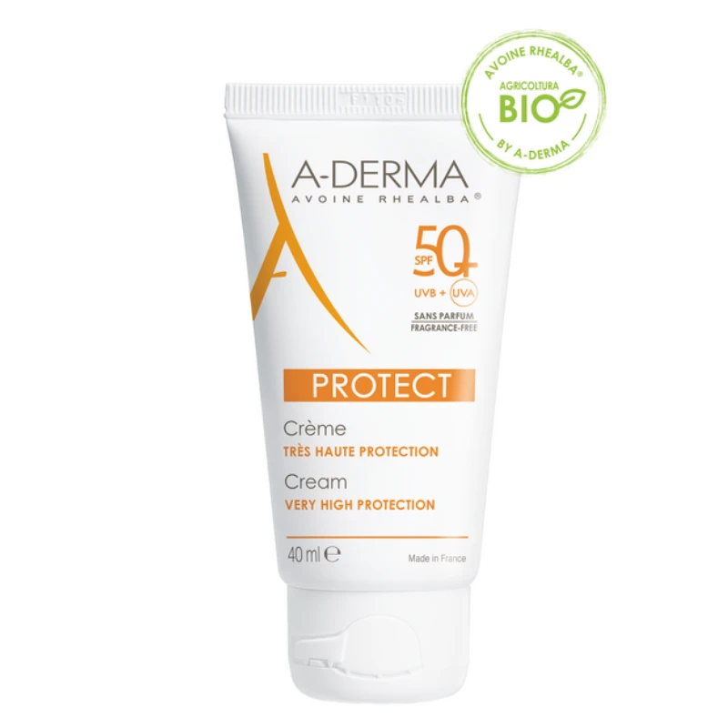 A-Derma Protect - Crema Solare Viso SPF 50+ Senza Profumo 40 Ml 3 A-Derma Protect - Crema Solare Viso SPF 50+ Senza Profumo 40 Ml