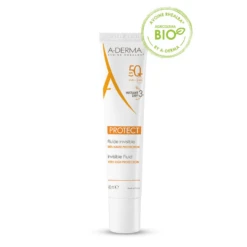 A-Derma Protect - Fluido Invisibile SPF 50+ Protezione Viso 40 Ml