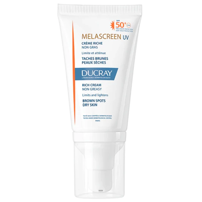 Ducray Melascreen UV - Crema Ricca SPF 50+ Per Pelle Secca 40 Ml 3 Ducray Melascreen UV - Crema Ricca SPF 50+ Per Pelle Secca 40 Ml
