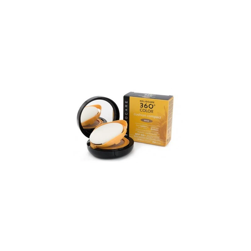 Heliocare 360 Color Cushion Compact Beige Spf 50+ Protezione Molto Alta Viso 15 Grammi 3 Heliocare 360 Color Cushion Compact Beige Spf 50+ Protezione Molto Alta Viso 15 Grammi